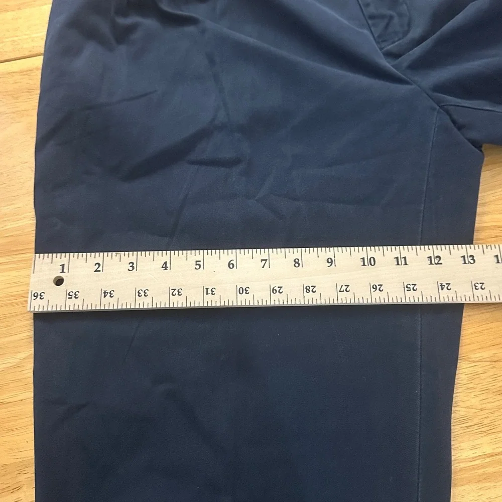 Vintage Polo Ralph Lauren Ethan Pant Mens Navy‎ Blue Cotton Pleated Preppy 40x30